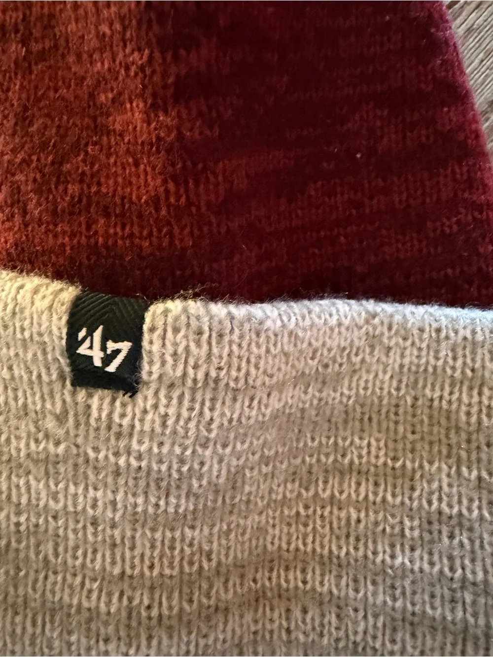 ’47 Brand Texas A&M Aggies Cuffed Knit Beanie Maroon Gray NCAA Hat